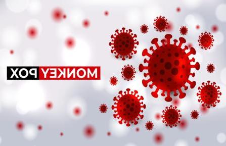 Illustration of monkeypox virus cells